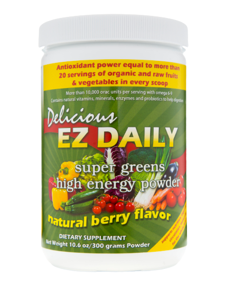 EZ Daily Super Greens Powder-Natural Berry Flavor