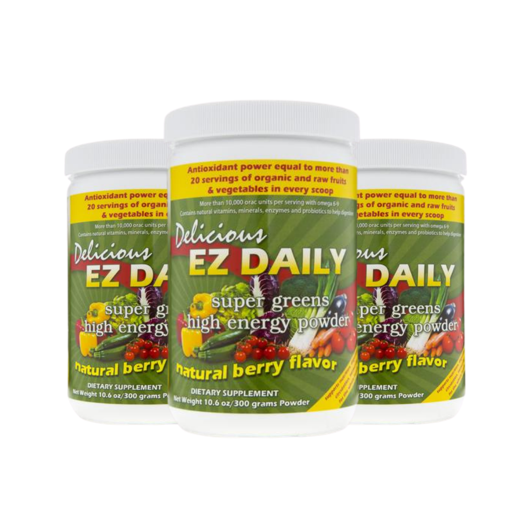 EZ Daily Super Greens Powder-Natural Berry Flavor