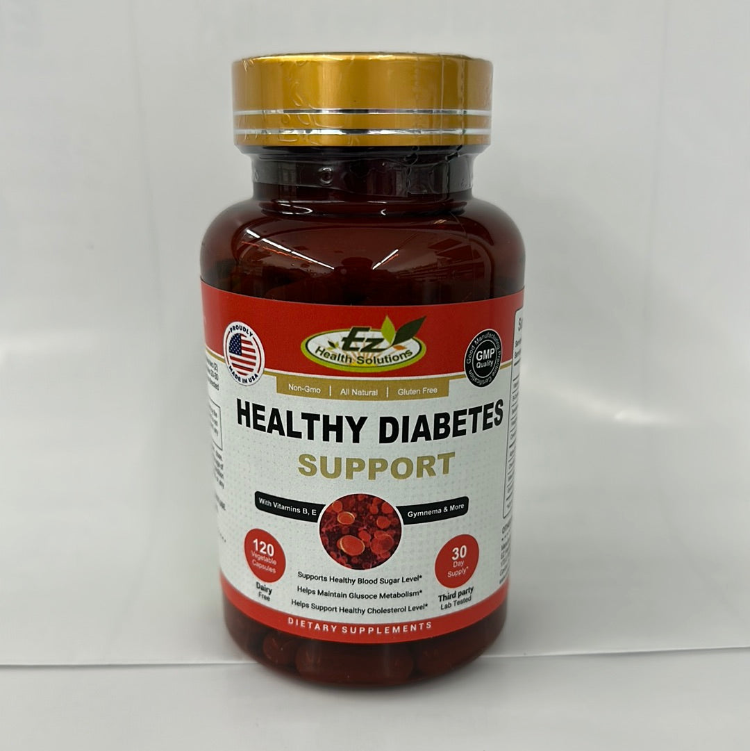 HEALTHY DIABETES Daily Management Supplement 120 Vegetarian Capsules
