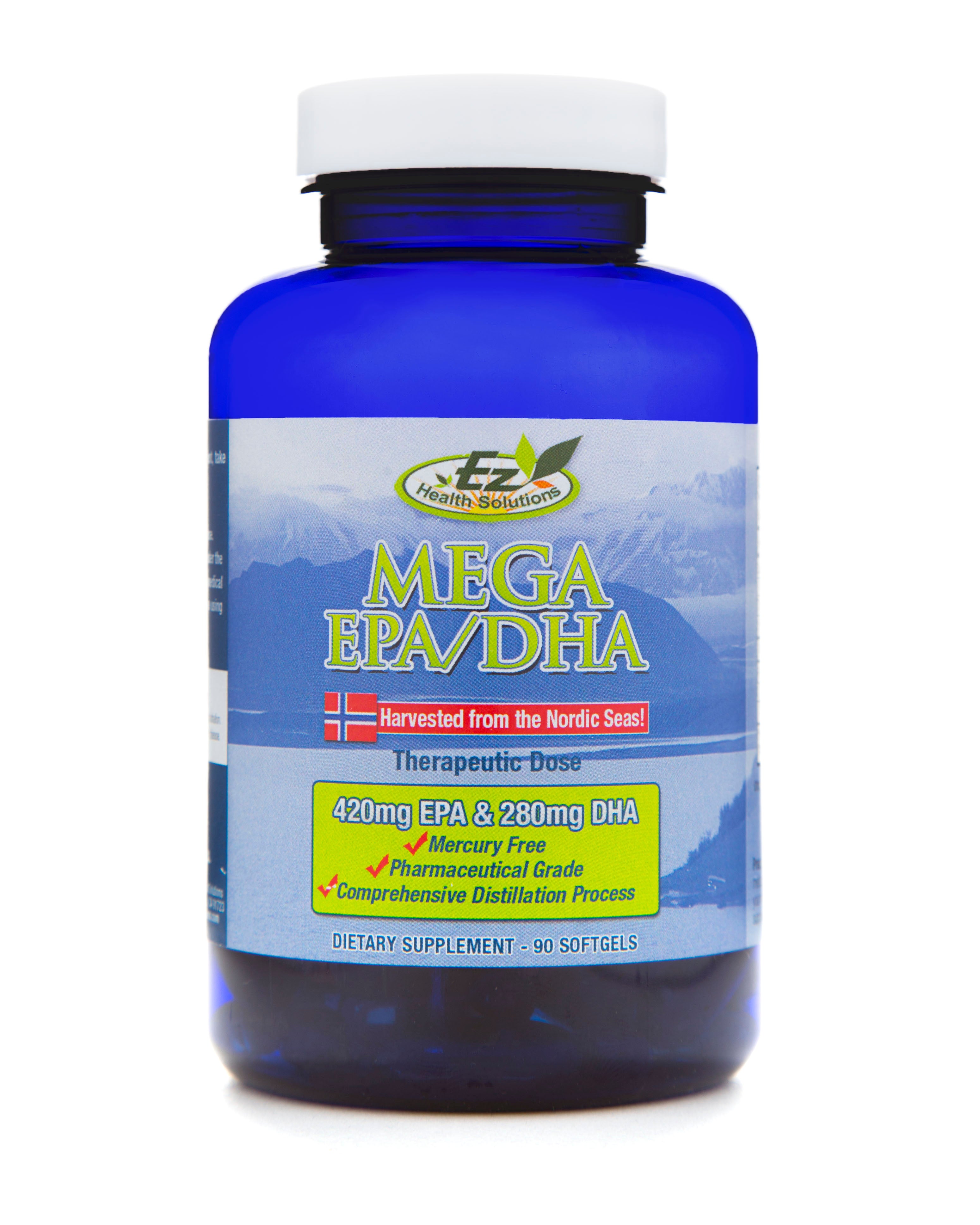 Men's Everyday Essential Supplements: Men's Ulta Multivitamin, Mega EPA/DHA Fish Oil and EZ Daily Greens Powder - EZ Health Solutions