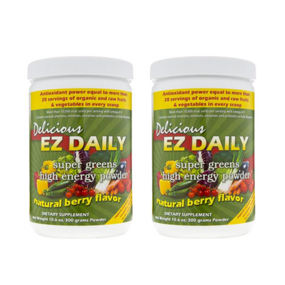 EZ Daily Super Greens Powder-Natural Berry Flavor